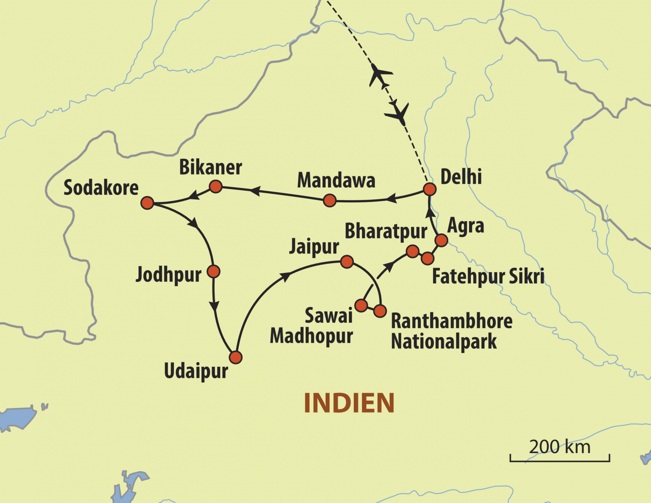 Reiseroute