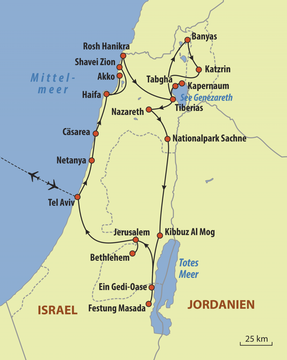 Bibel landkarte israel